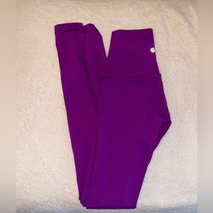 Vibrant purple Lululemon size 2 leggings